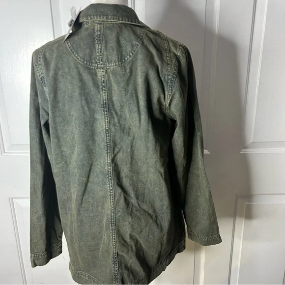 Joan Rivers Denim Shirt Jacket with Seaming Details (Size XS) - Picture 6 of 9